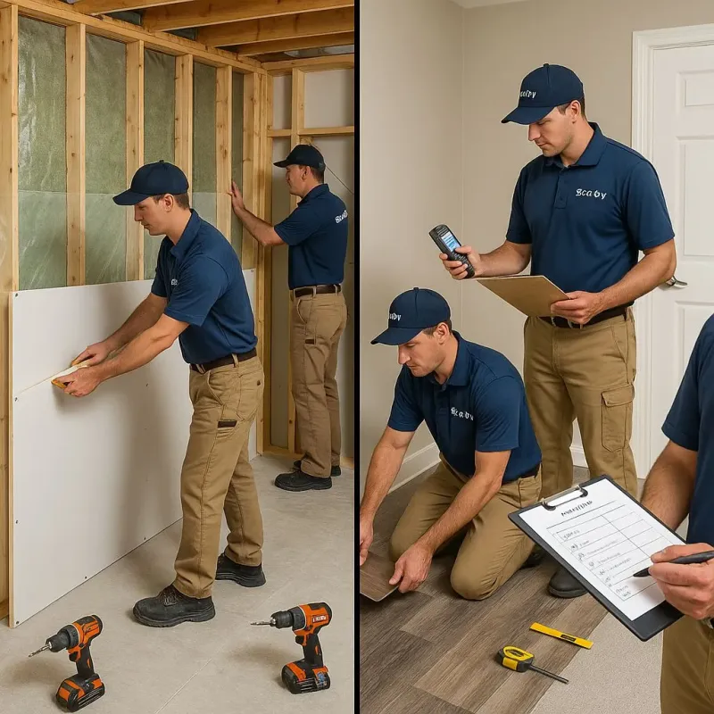 Repairs and Reconstruction process in New Springville, NY